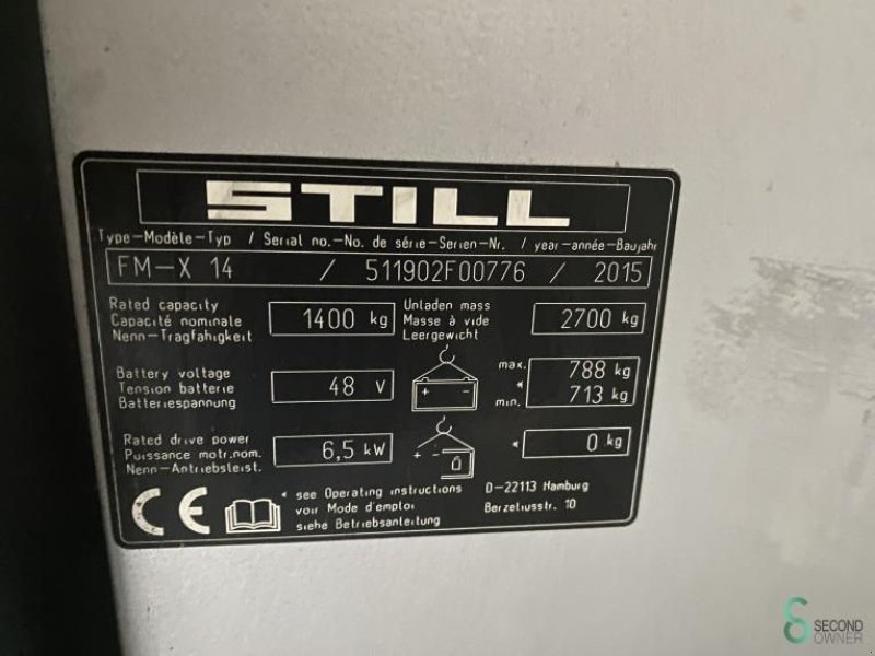 Teleskoplader typu Still FM-X14, Gebrauchtmaschine v Wijchen (Obrázek 11)