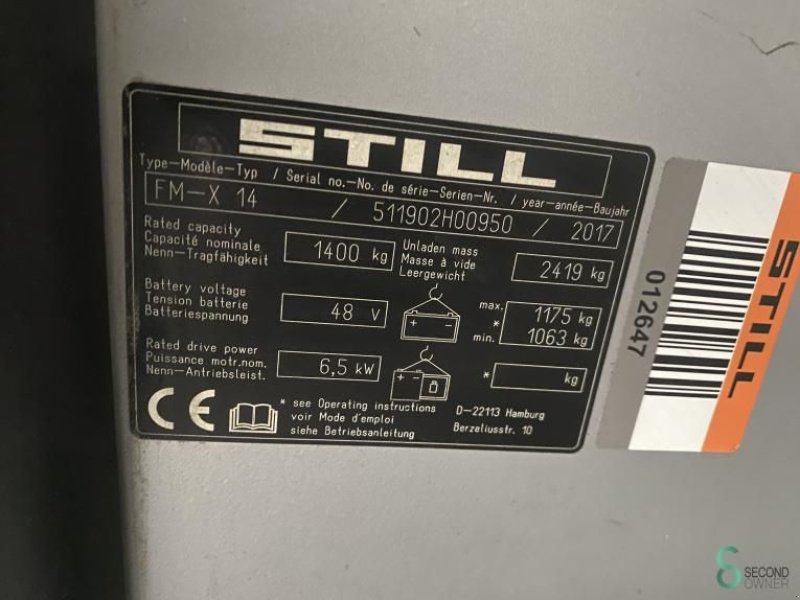 Teleskoplader typu Still FM-X14, Gebrauchtmaschine v Wijchen (Obrázek 10)
