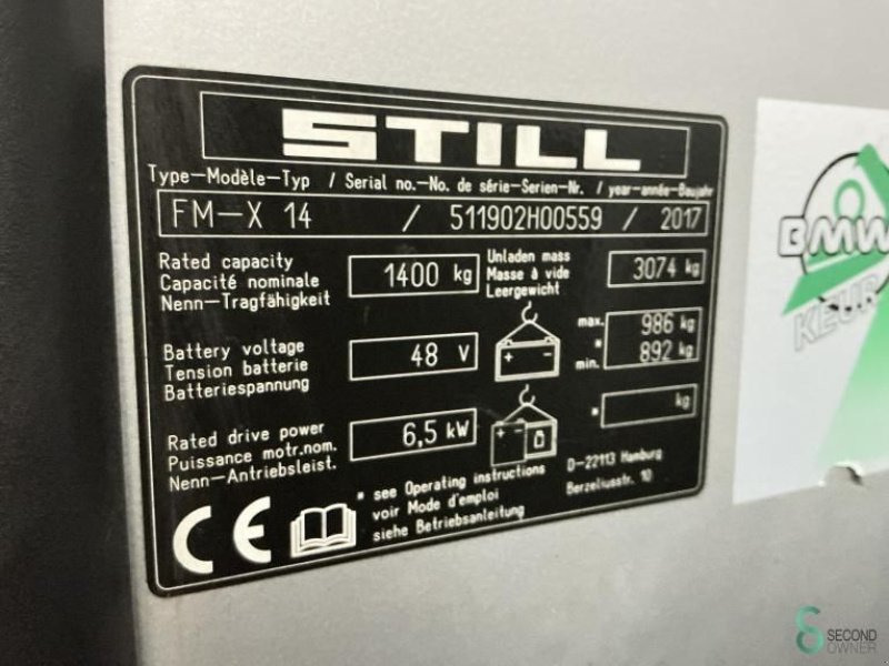Teleskoplader tip Still FM-X14, Gebrauchtmaschine in Wijchen (Poză 10)