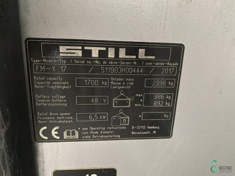 Teleskoplader typu Still FM-X17, Gebrauchtmaschine v Wijchen (Obrázek 10)
