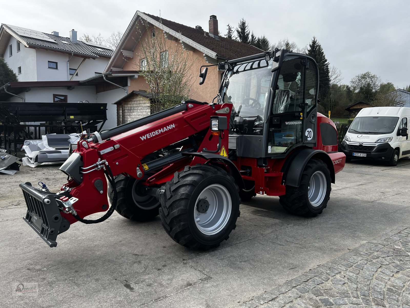 Teleskoplader typu Weidemann  3080T, Neumaschine v Regen (Obrázek 1)