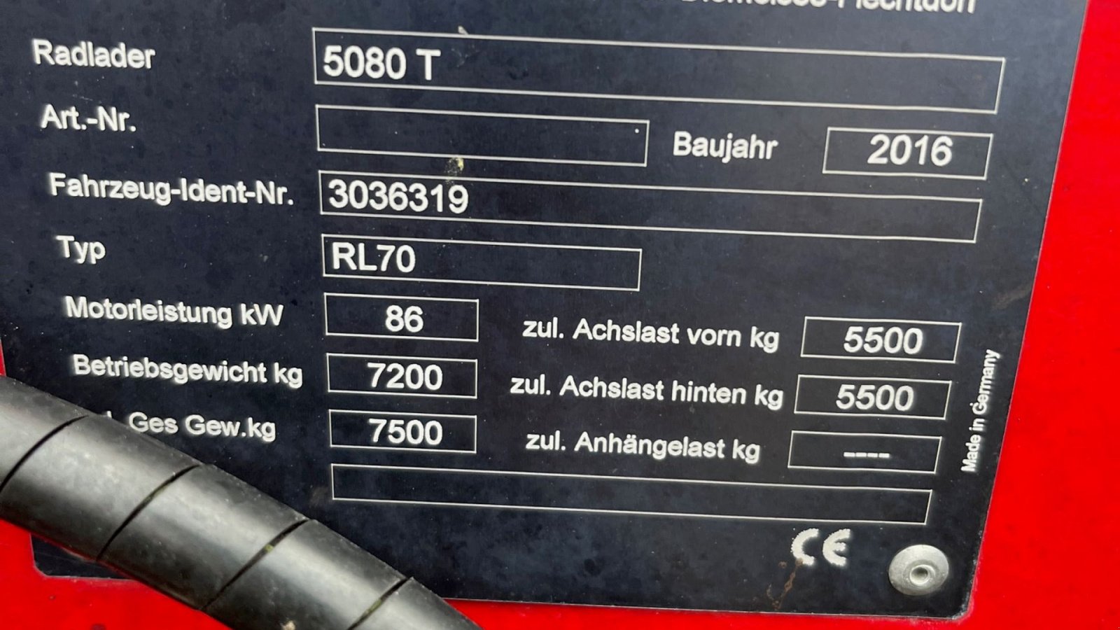 Teleskoplader del tipo Weidemann  5080 T, Gebrauchtmaschine en Løgstør (Imagen 6)