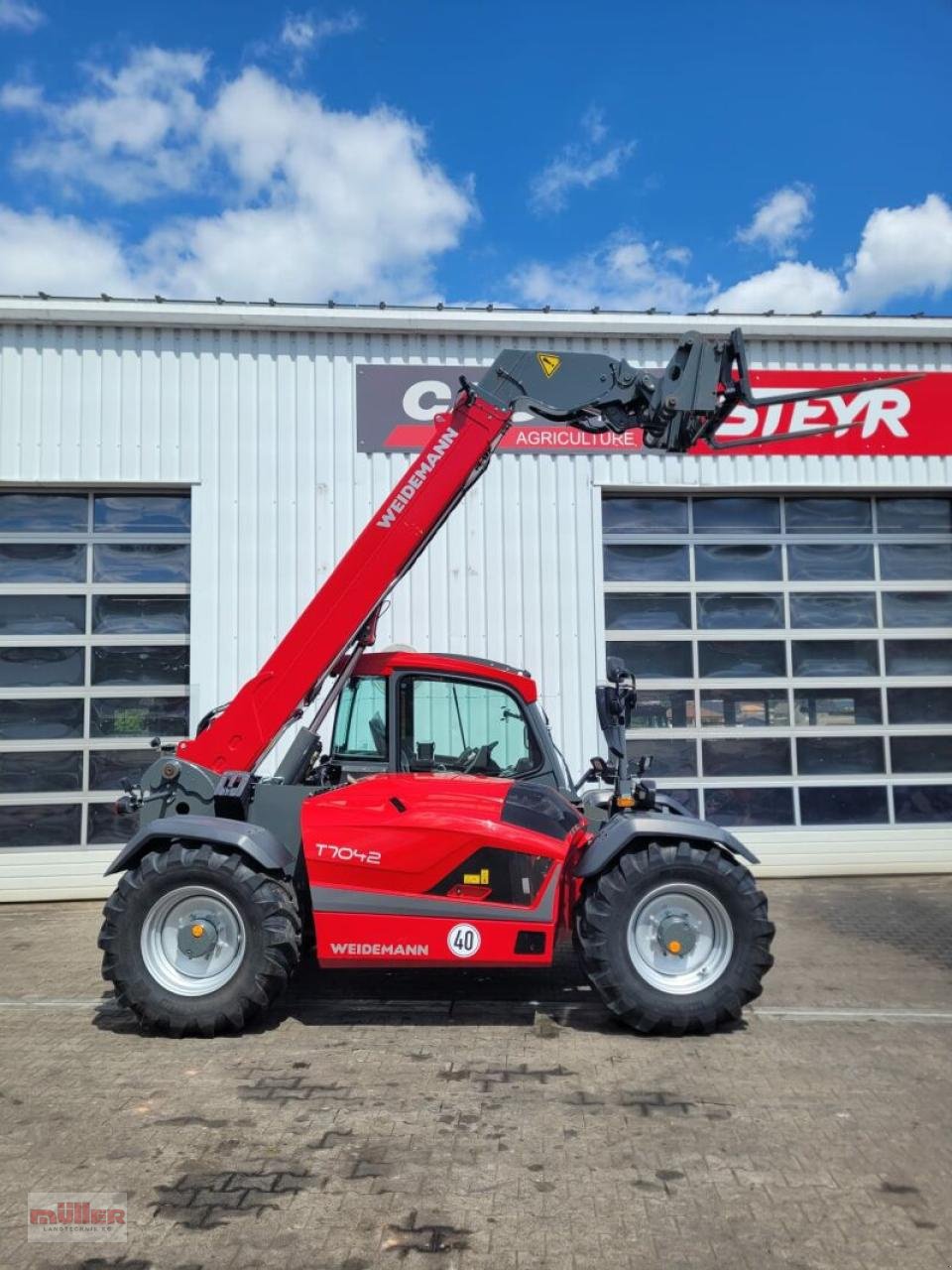 Teleskoplader of the type Weidemann  7042 T, Gebrauchtmaschine in Holzhausen (Picture 1)