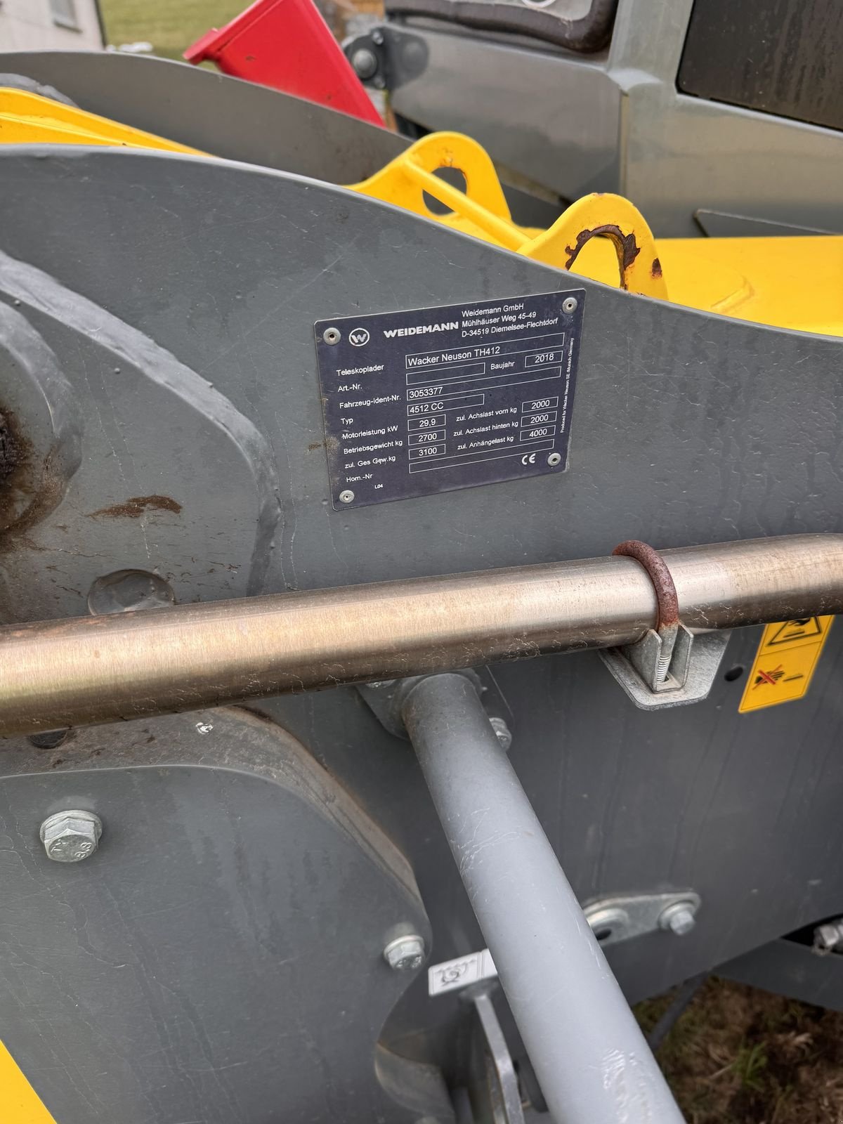 Teleskoplader des Typs Weidemann  T 4512 CC, Gebrauchtmaschine in Traberg (Bild 3)