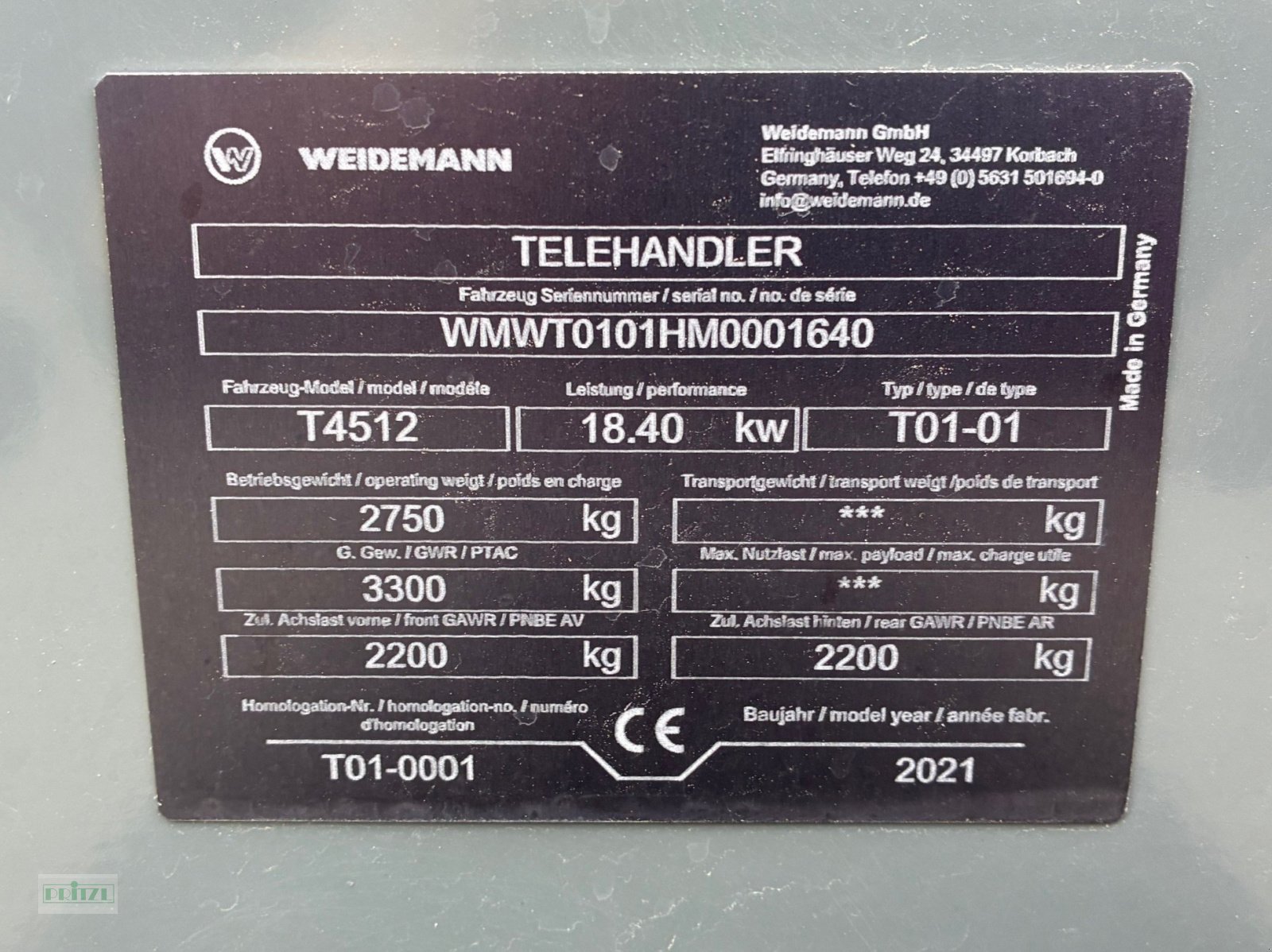 Teleskoplader des Typs Weidemann  T 4512, Gebrauchtmaschine in Bruckmühl (Bild 11)