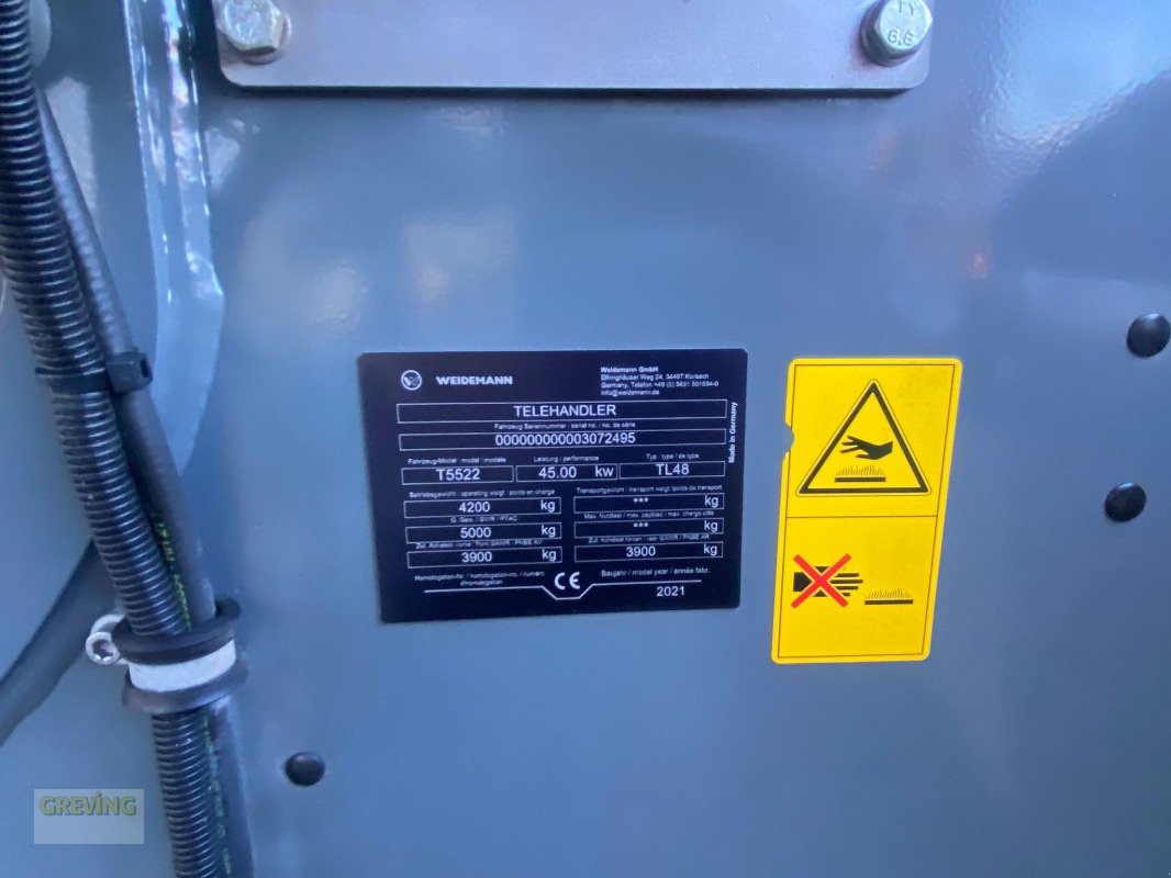 Teleskoplader du type Weidemann  T5522, Gebrauchtmaschine en Ahaus (Photo 12)