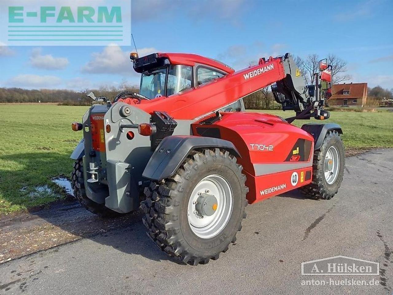 Teleskoplader от тип Weidemann  t7042 (136 ps, 40 km/h), Gebrauchtmaschine в ROSENDAHL (Снимка 5)