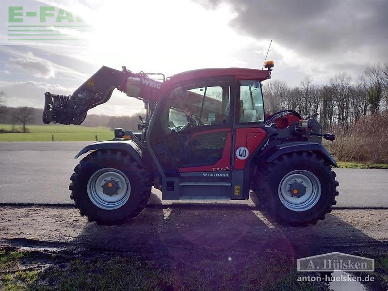 Teleskoplader от тип Weidemann  t7042 (136 ps, 40 km/h), Gebrauchtmaschine в ROSENDAHL (Снимка 8)