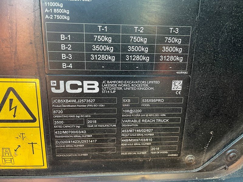 Teleskopstapler des Typs JCB 535-95 Agri Pro, Gebrauchtmaschine in Eichberg (Bild 10)