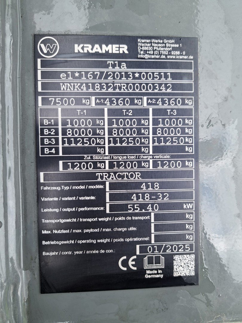 Teleskopstapler des Typs Kramer KT276, Neumaschine in Landquart (Bild 8)