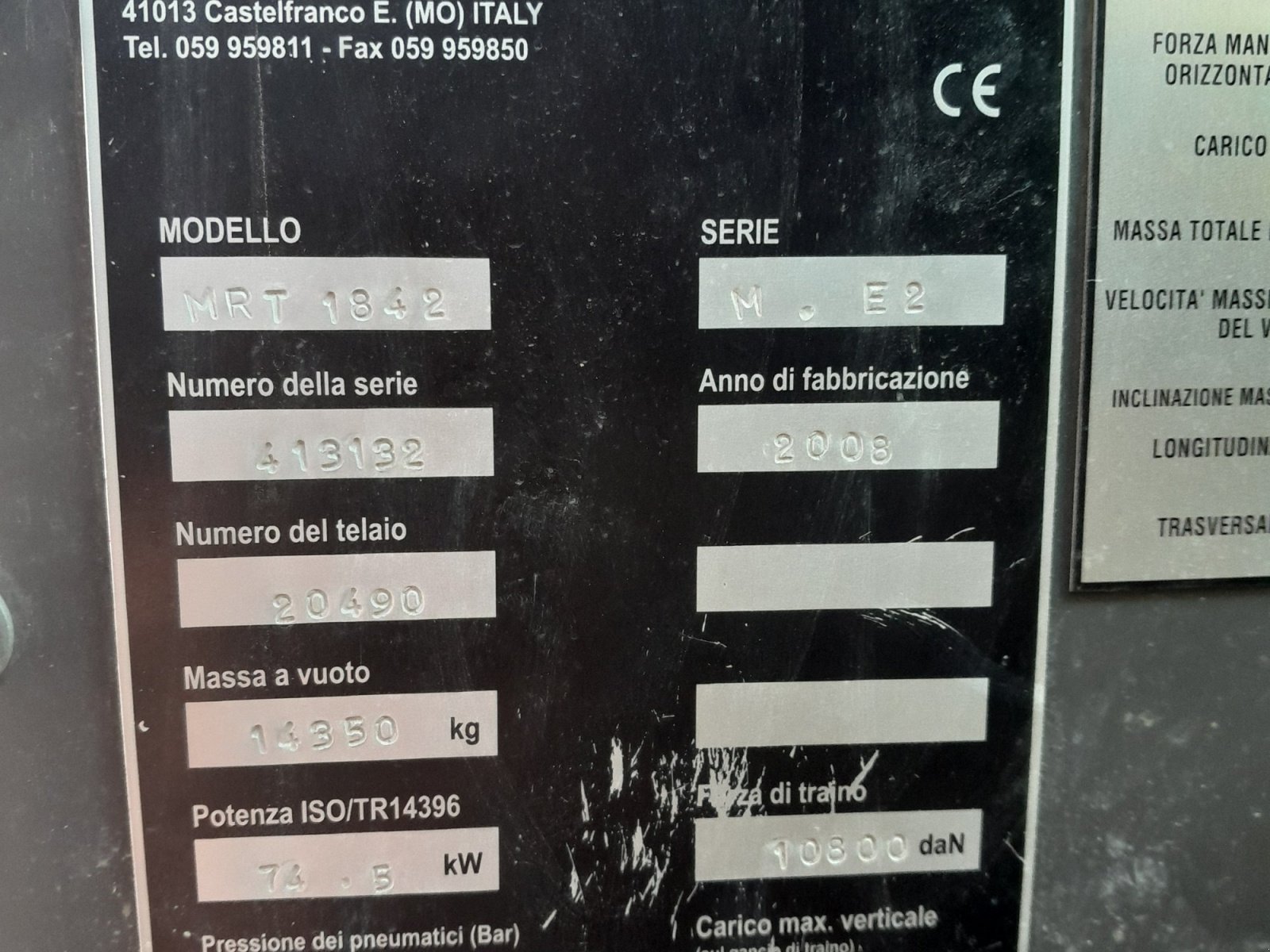 Teleskopstapler des Typs Manitou MRT 1842, Gebrauchtmaschine in Welshofen (Bild 8)