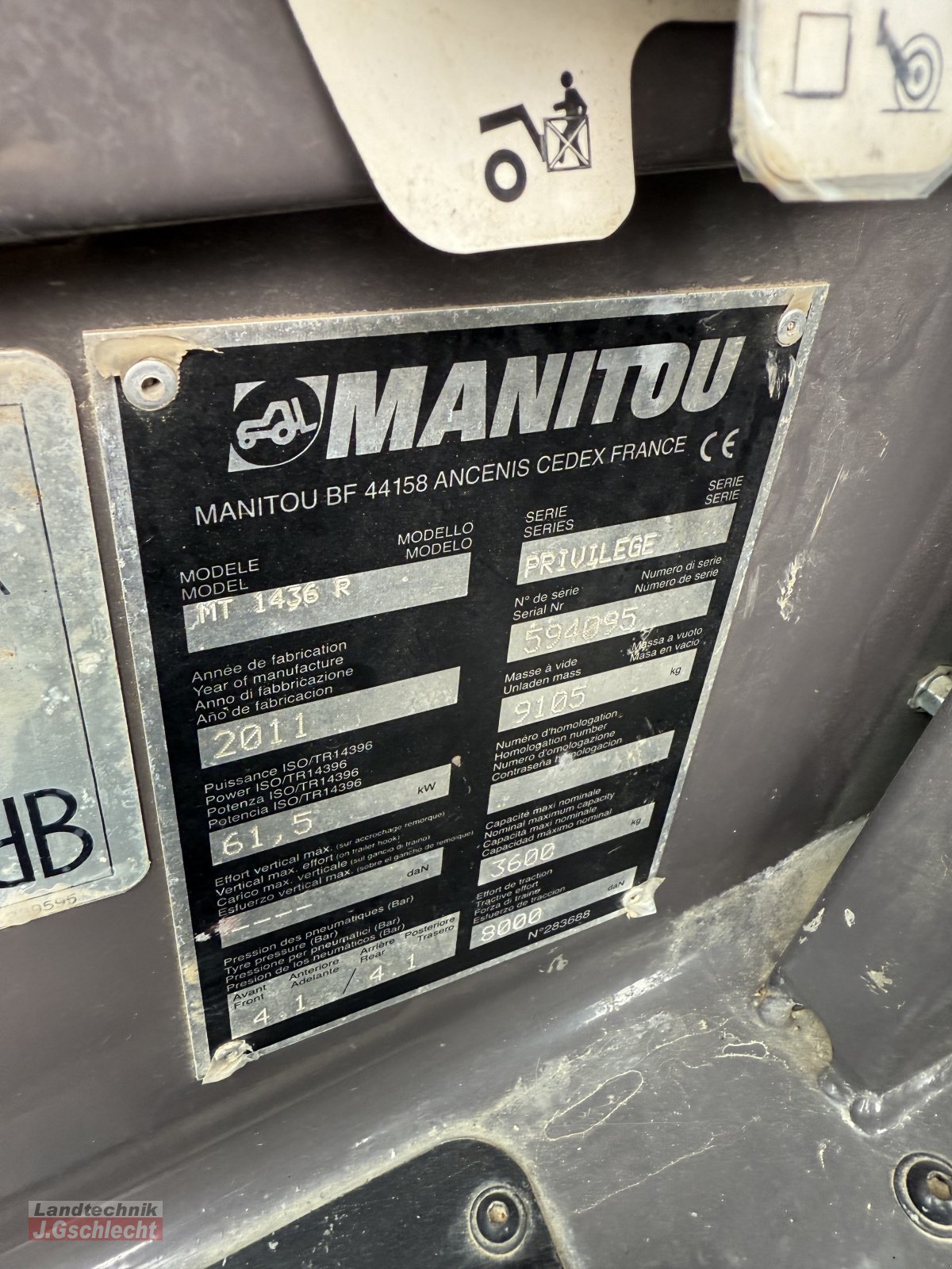 Teleskopstapler typu Manitou MT 1436 R Privilege, Gebrauchtmaschine v Mühldorf (Obrázek 22)