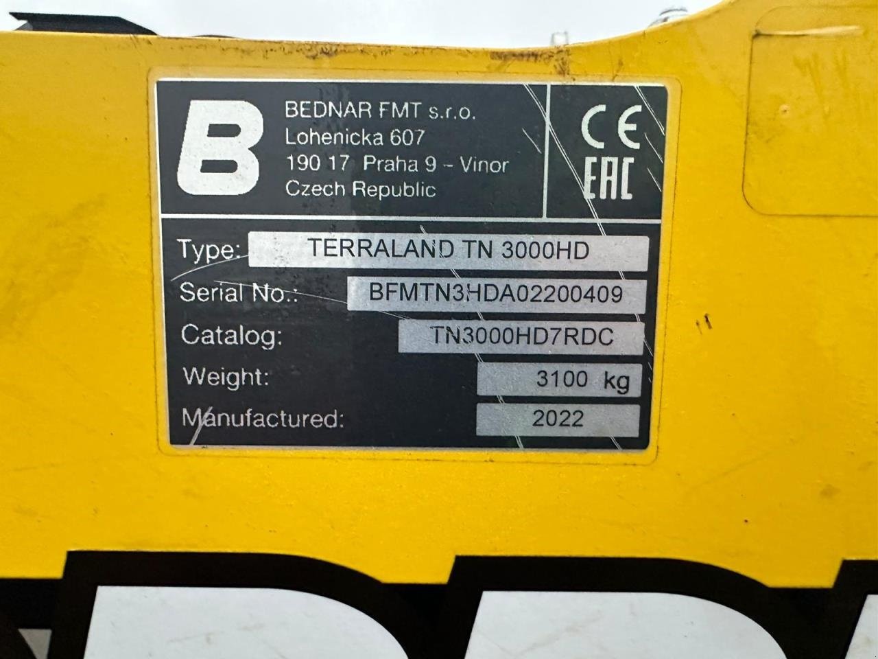 Tiefenlockerer des Typs Bednar TERRALAND TN 3000, Gebrauchtmaschine in Middelfart (Bild 2)