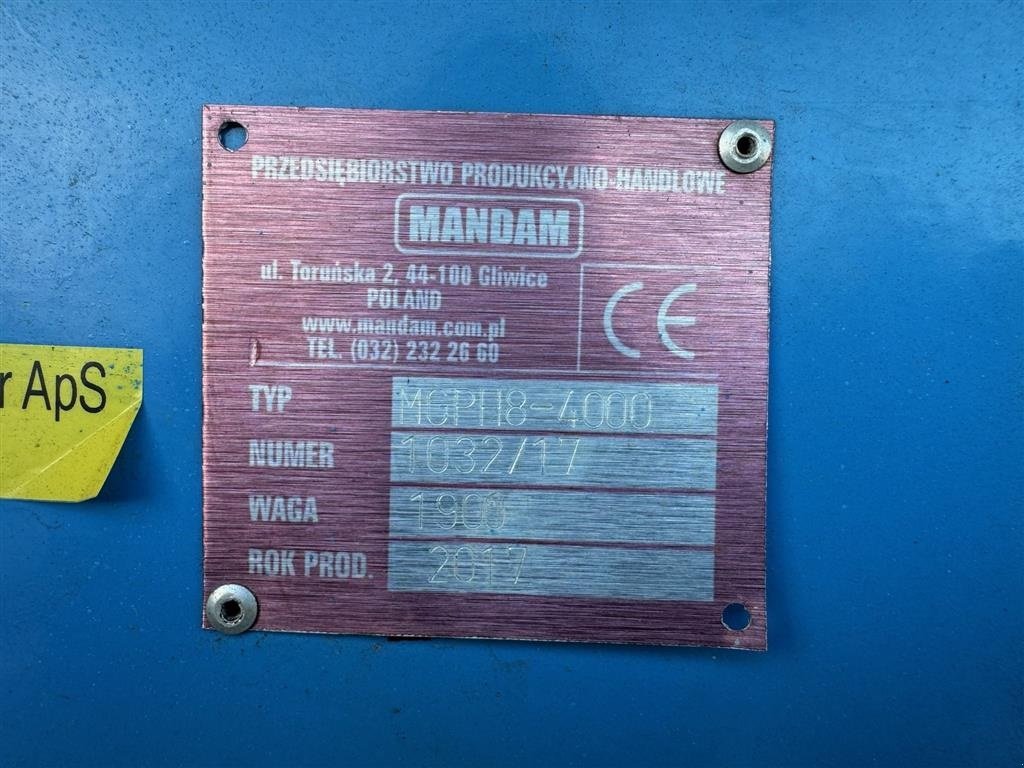 Tiefenlockerer tipa Mandam MGPH8-4000, Gebrauchtmaschine u Holstebro (Slika 4)