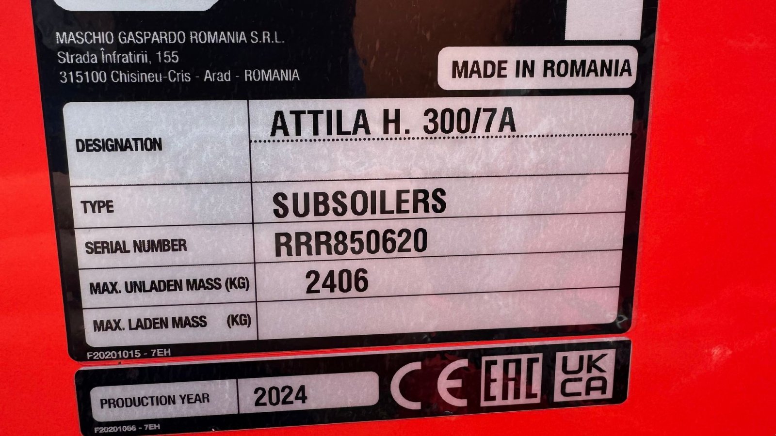 Tiefenlockerer typu Maschio ATTILA  HP-300-7, Gebrauchtmaschine v Holstebro (Obrázek 5)