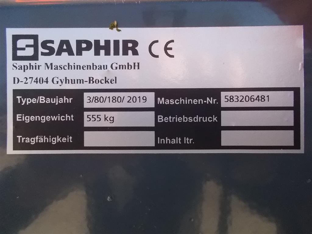 Tiefenlockerer typu Saphir 3 TDS 3/80/180, Gebrauchtmaschine w Roslev (Zdjęcie 6)