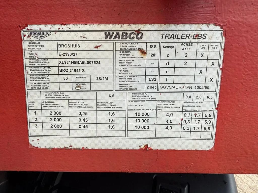 Tieflader типа Broshuis Dieplader 6M Extendable Stuuras APK/TUV 03/2026, Gebrauchtmaschine в Saasveld (Фотография 7)