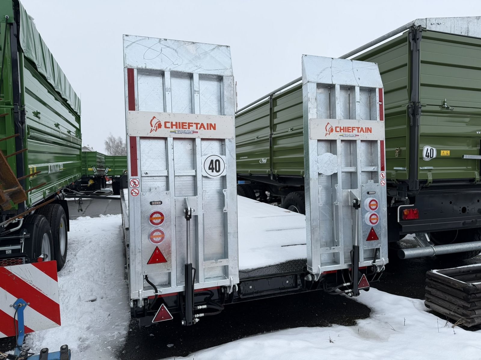 Tieflader del tipo Chieftain Tandemtieflader 22to, Neumaschine In Göpfritz (Immagine 9)