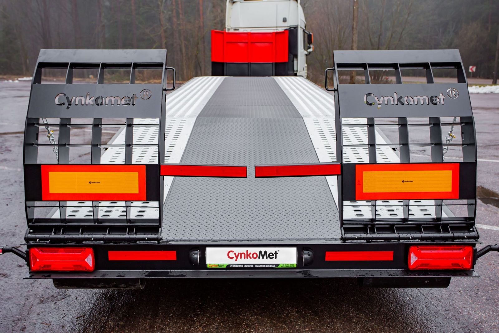 Tieflader des Typs CYNKOMET Plattformauflieger SL - 28M / trailer, Neumaschine in Michałowo (Bild 6)