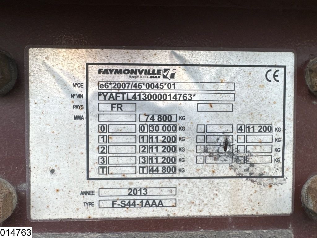Tieflader tip Faymonville Lowbed 74,800 kg, Extendable, Steering axle, Remote, Gebrauchtmaschine in Ede (Poză 4)