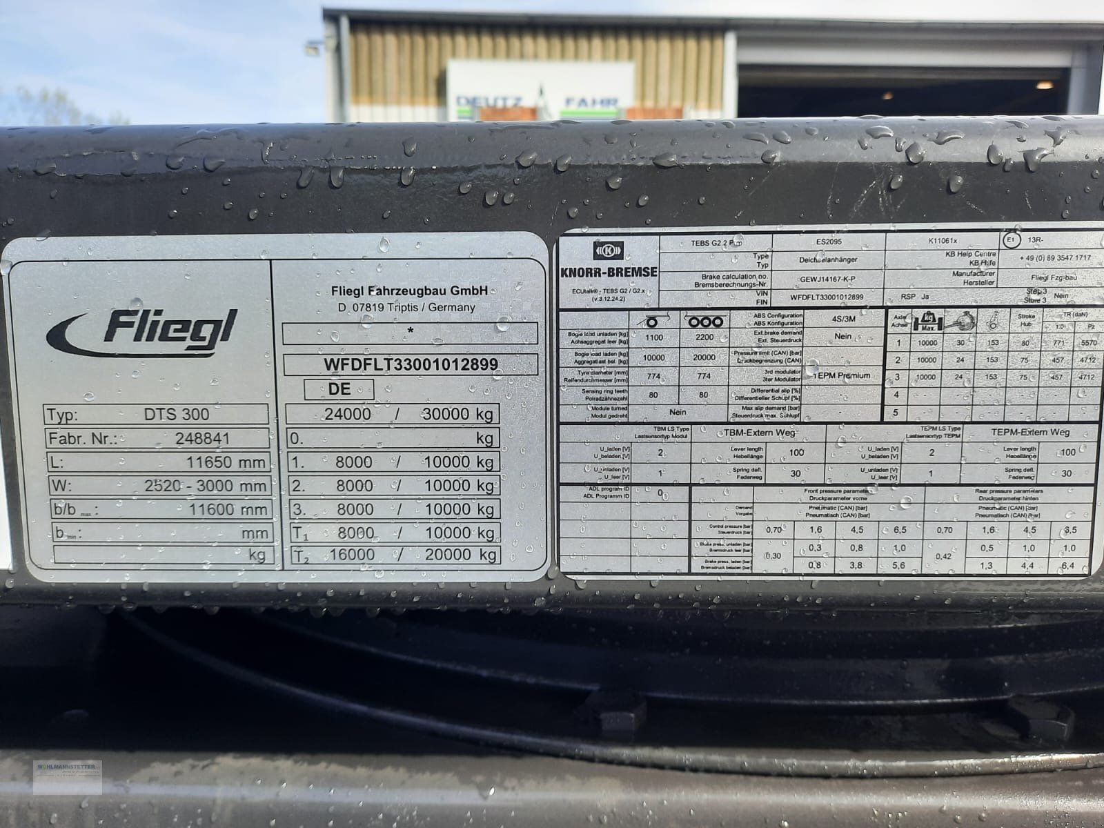 Tieflader a típus Fliegl DTS 300, Gebrauchtmaschine ekkor: Unterdietfurt (Kép 11)