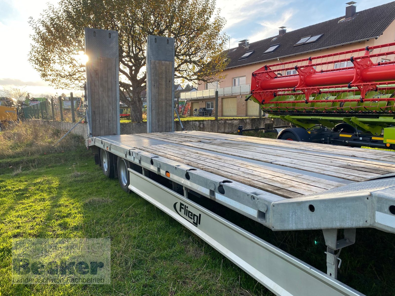 Tieflader van het type Fliegl DTS-S 300, Gebrauchtmaschine in Weimar-Niederwalgern (Foto 4)