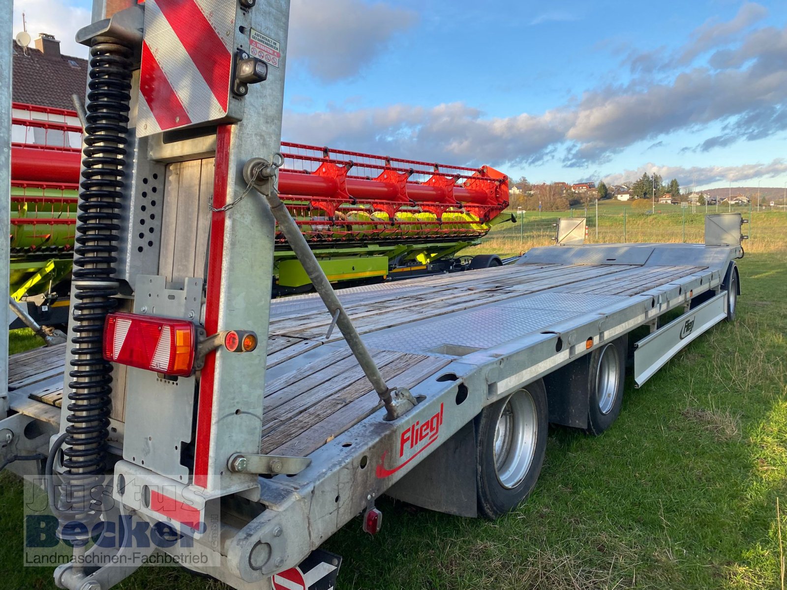 Tieflader van het type Fliegl DTS-S 300, Gebrauchtmaschine in Weimar-Niederwalgern (Foto 5)