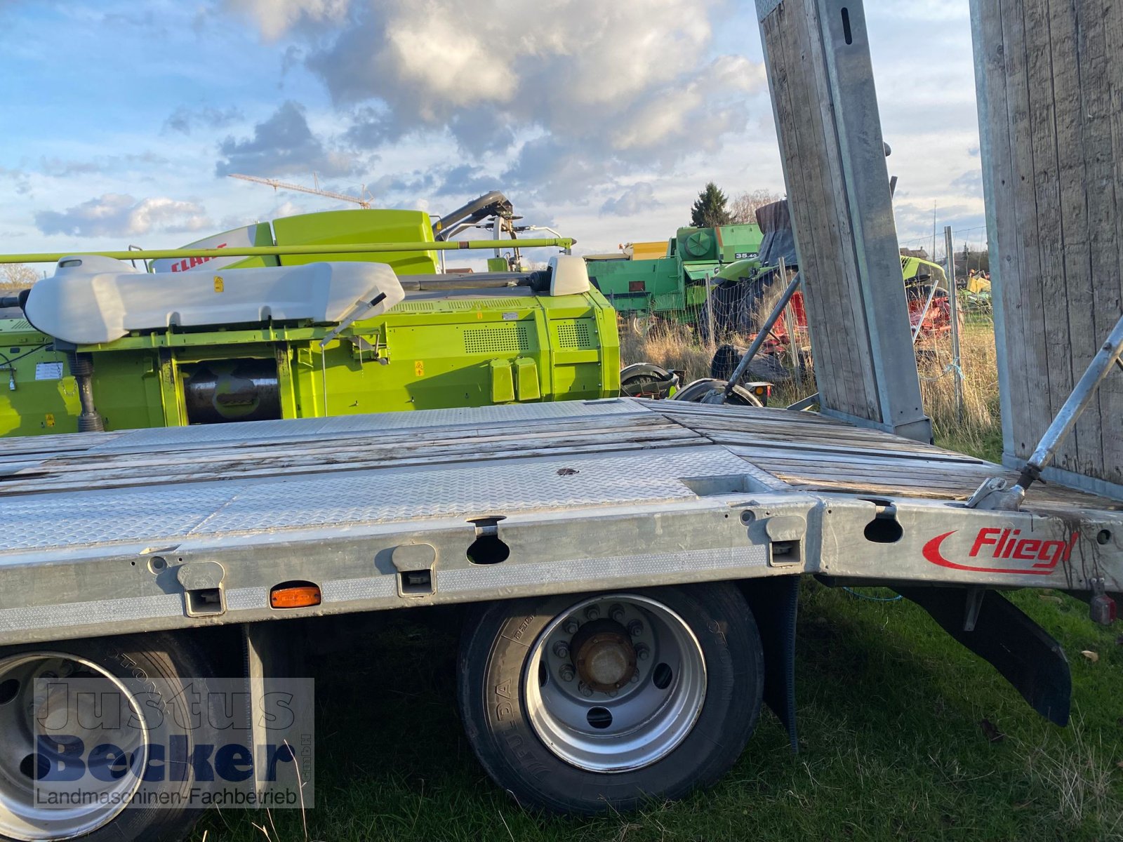 Tieflader van het type Fliegl DTS-S 300, Gebrauchtmaschine in Weimar-Niederwalgern (Foto 8)