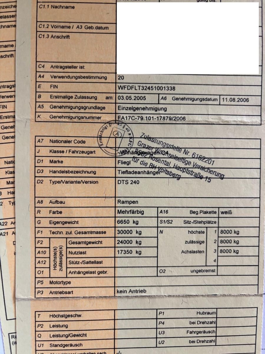 Tieflader of the type Fliegl DTS240, Gebrauchtmaschine in Gabersdorf (Picture 29)