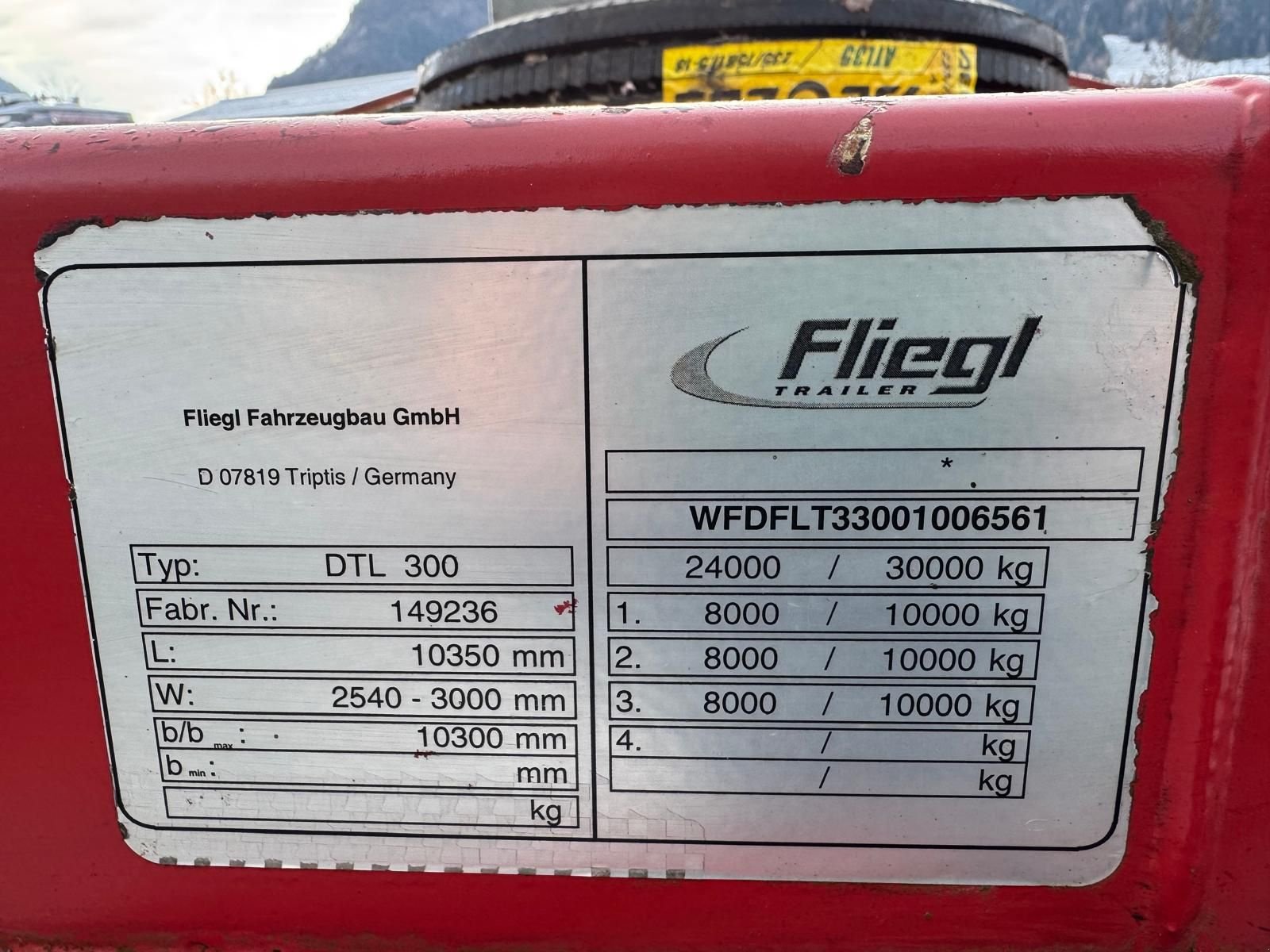 Tieflader des Typs Fliegl Fliegl 3-Achs Tieflader, Gebrauchtmaschine in Burgkirchen (Bild 5)