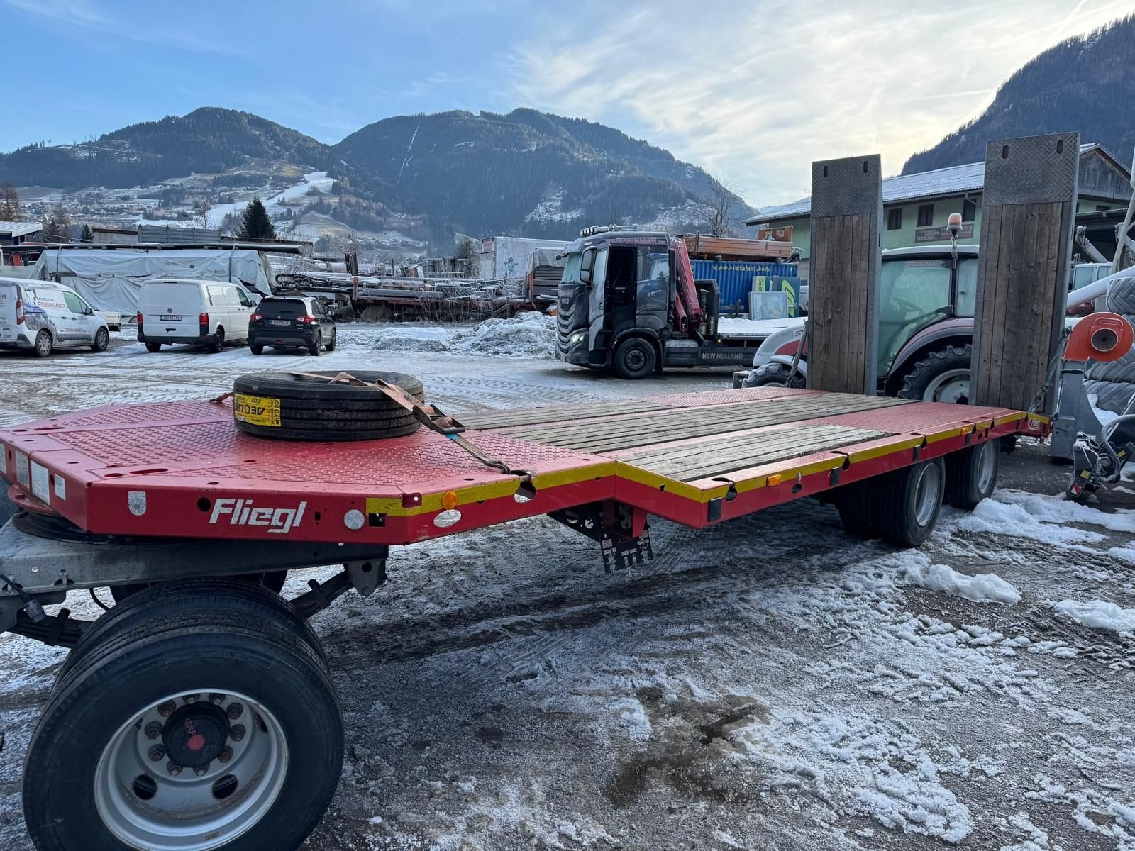 Tieflader des Typs Fliegl Fliegl 3-Achs Tieflader, Gebrauchtmaschine in Burgkirchen (Bild 6)