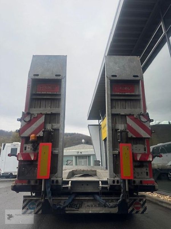Tieflader du type Fliegl VTS 400 4 Achs Tieflader Radmulden + Rampen 40t. 1. Hd, Gebrauchtmaschine en Gevelsberg (Photo 9)