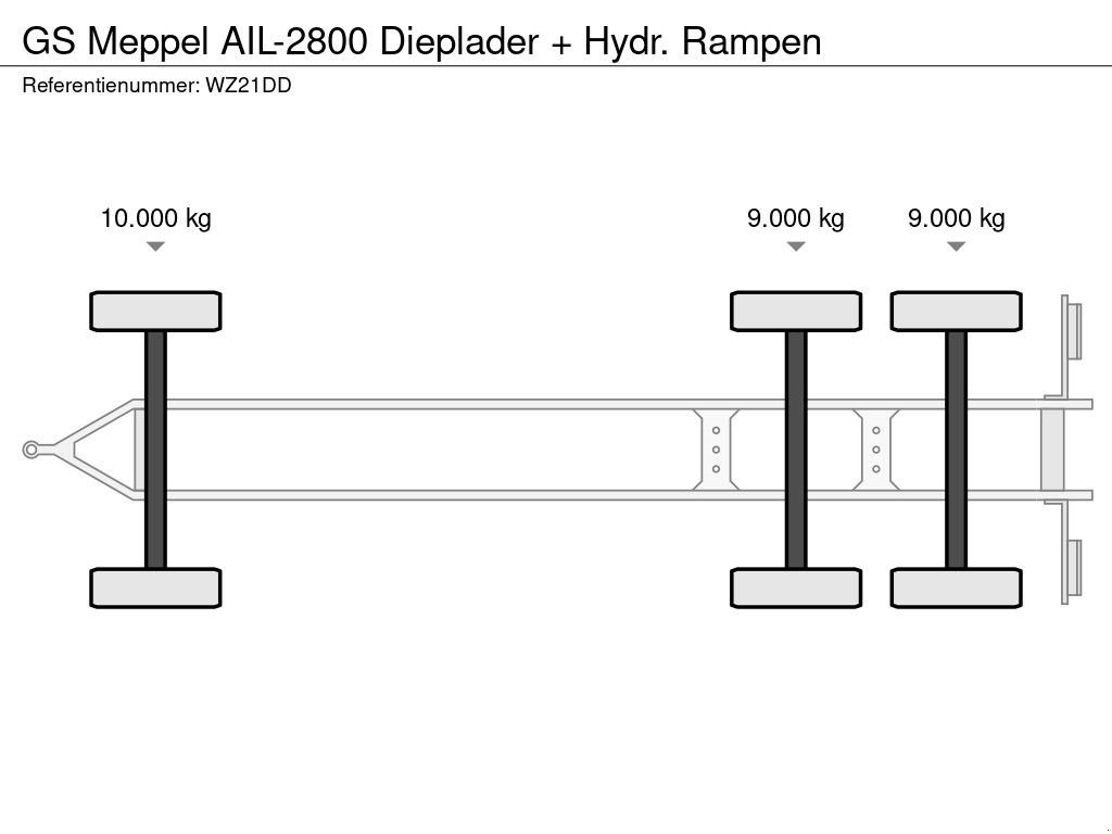 Tieflader a típus GS AIL-2800 Dieplader + Hydr. Rampen, Gebrauchtmaschine ekkor: Kerkrade (Kép 11)