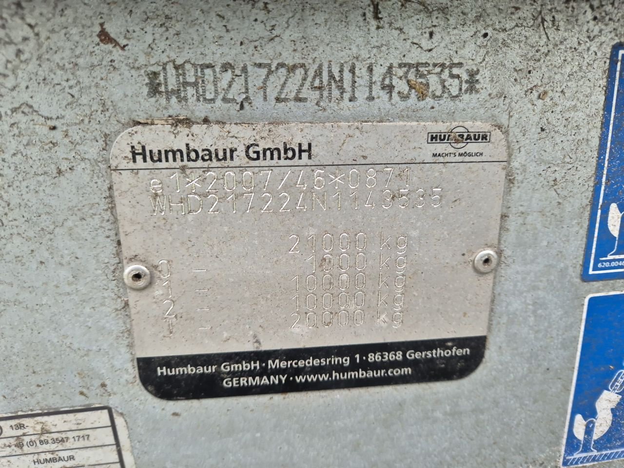 Tieflader tip Humbaur HBTZ 217242 Tandem dieplader, Gebrauchtmaschine in Weiteveen (Poză 6)