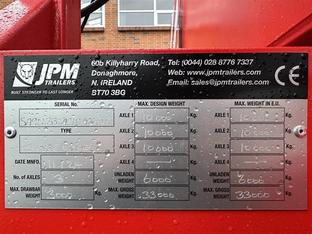 Tieflader du type JPM 33TLL Med forbredninger, Gebrauchtmaschine en Gjerlev J. (Photo 17)