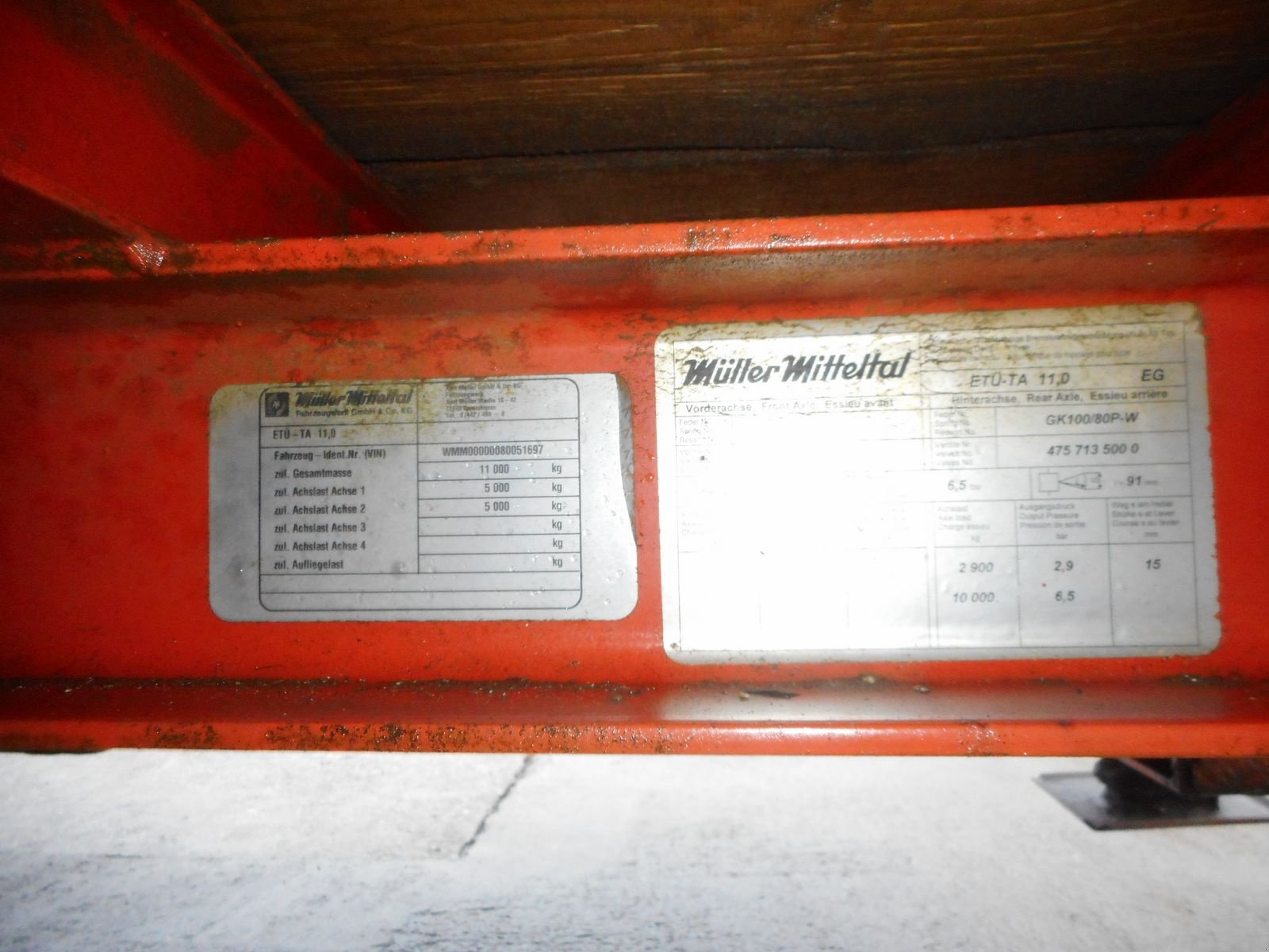 Tieflader des Typs Müller-Mitteltal ETUE-TA 11,0 Tandemtieflader mit Rampen! 8t NL!, Gebrauchtmaschine in St. Nikolai ob Draßling (Bild 13)