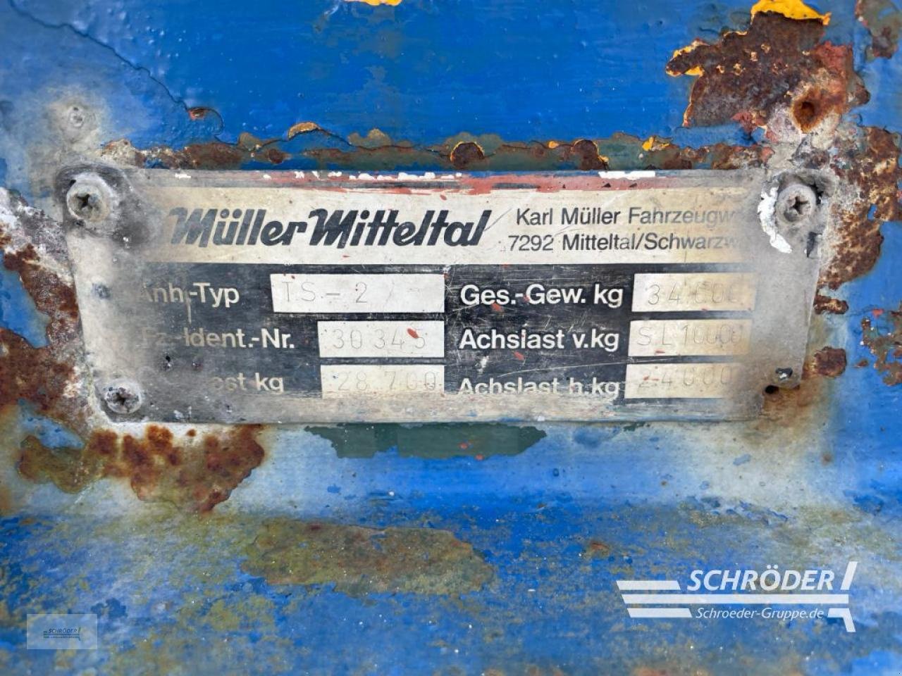 Tieflader типа Müller MITTELTAL TS-2, Gebrauchtmaschine в Wildeshausen (Фотография 17)
