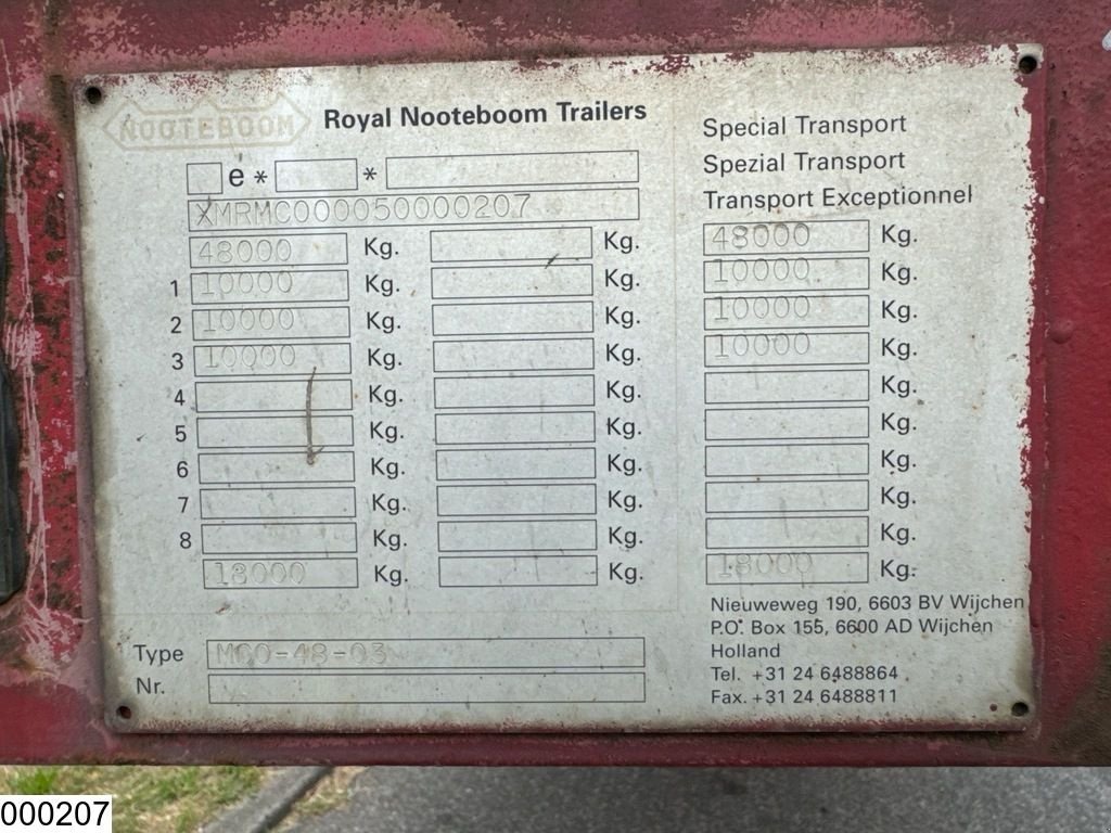 Tieflader typu Nooteboom Lowbed 48.000 KG, Gebrauchtmaschine v Ede (Obrázek 5)