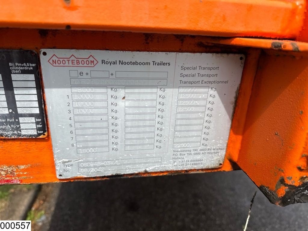 Tieflader des Typs Nooteboom Lowbed 60.000 KG, Twistlocks, Extandable, 20 Mtr, Gebrauchtmaschine in Ede (Bild 8)
