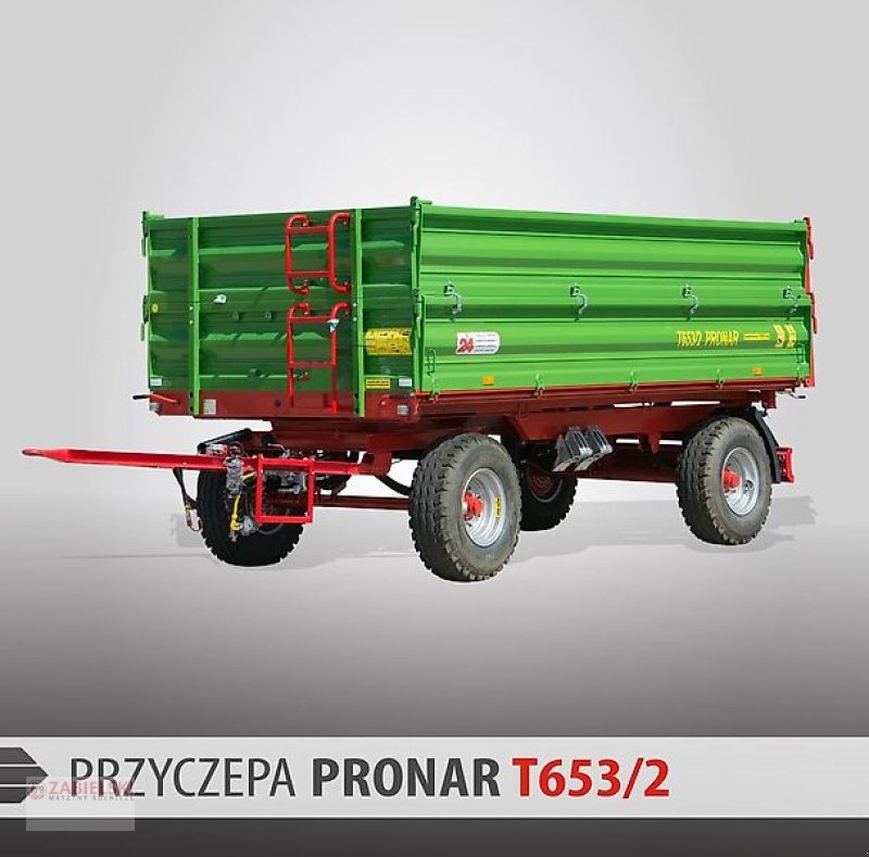 Tieflader del tipo PRONAR Przyczepa PRONAR T653/2 / PRONAR T653/2 Anhänger, Neumaschine en Jedwabne (Imagen 9)