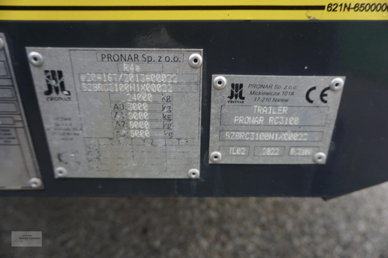 Tieflader del tipo PRONAR RC3100 3 Achs 24t neuwertig, Gebrauchtmaschine en Borken (Imagen 12)