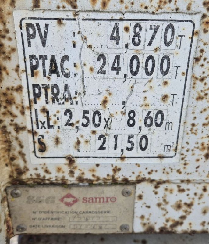 Tieflader des Typs Samro RT26, Gebrauchtmaschine in BAZAINVILLE (Bild 11)