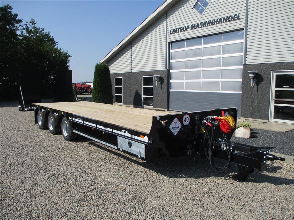 Tieflader tip Sonstige 27TLL LANG MODEL med kombi bremser, både luft og hydrauliske bremser. Affjedret træk og affjedret aksler. Med hydrauliske ramper og værktøjskasse, Gebrauchtmaschine in Lintrup (Poză 10)