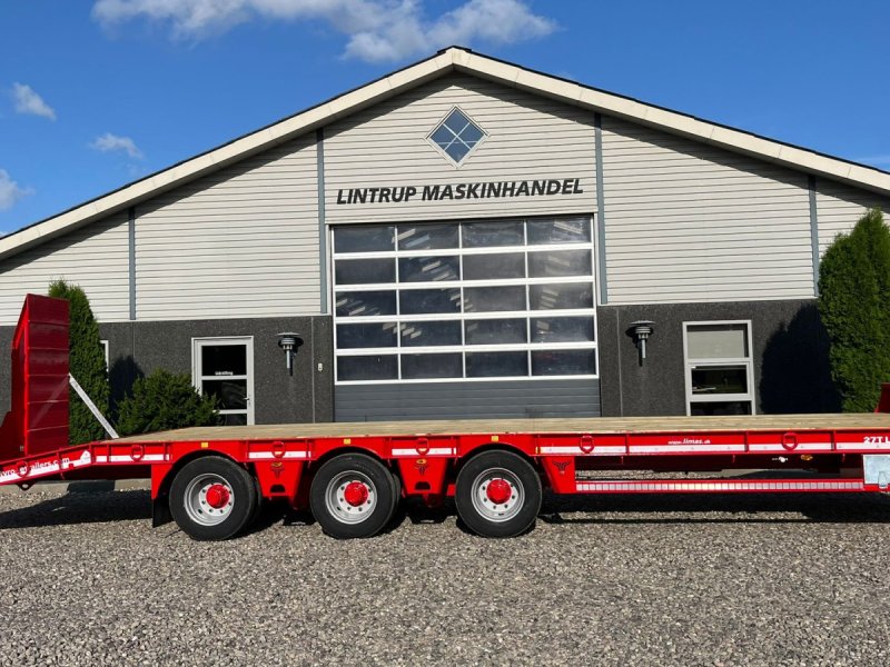 Tieflader of the type Sonstige 27TLL LANG MODEL med kombi bremser, både luft og hydrauliske bremser. Affjedret træk og affjedret aksler. Med hydrauliske ramper og værktøjskasse, Gebrauchtmaschine in Lintrup (Picture 1)