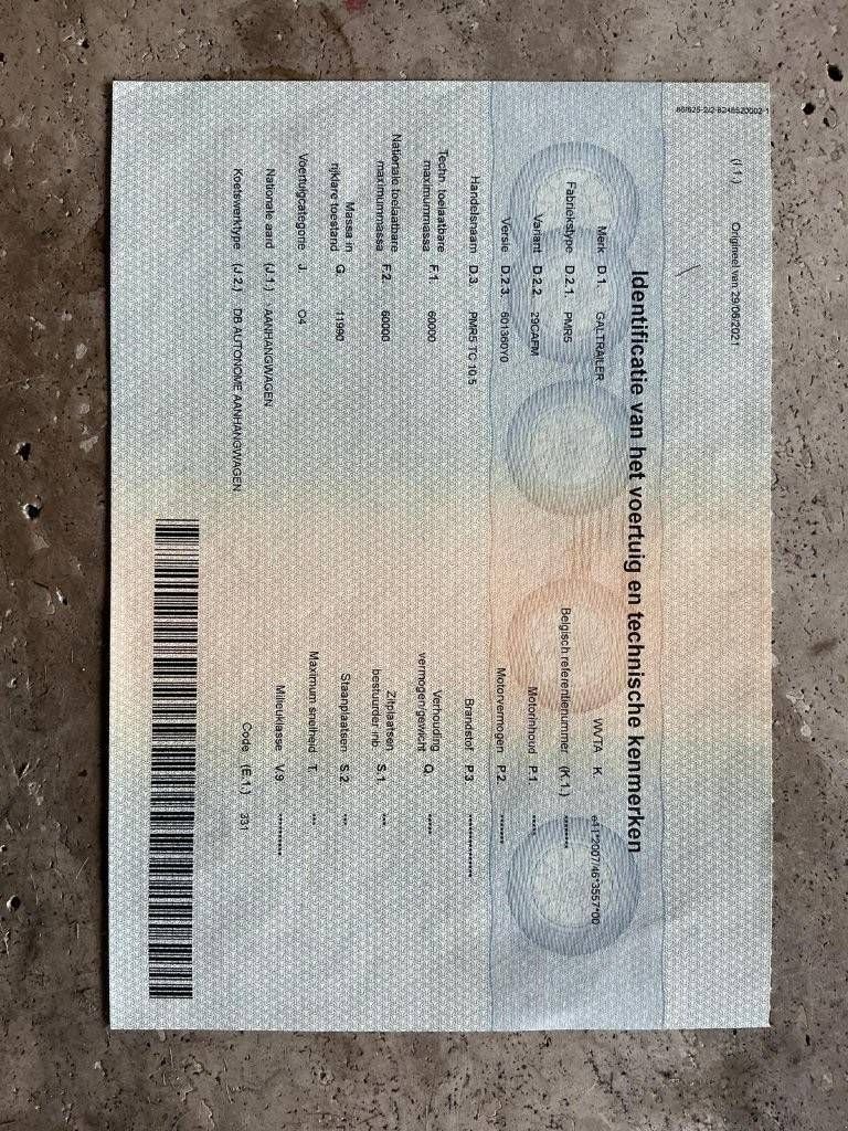 Tieflader типа Sonstige GALTRAILER PMR5 TC 10.5, Gebrauchtmaschine в Antwerpen (Фотография 10)