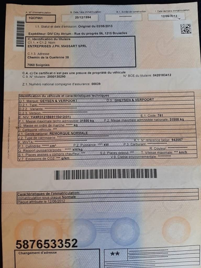 Tieflader des Typs Sonstige GHEYSEN & VERPOORT R 3121 B, Gebrauchtmaschine in Roosendaal (Bild 7)