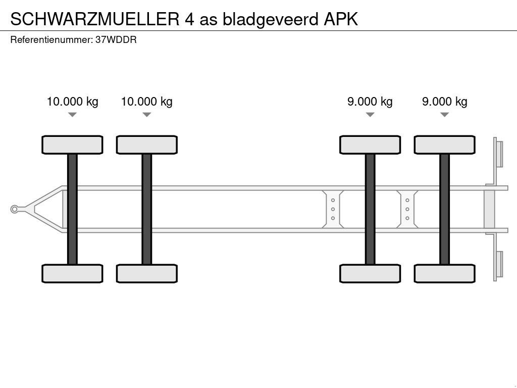 Tieflader des Typs Sonstige SCHWARZMUELLER 4 as bladgeveerd APK, Gebrauchtmaschine in Emmeloord (Bild 10)