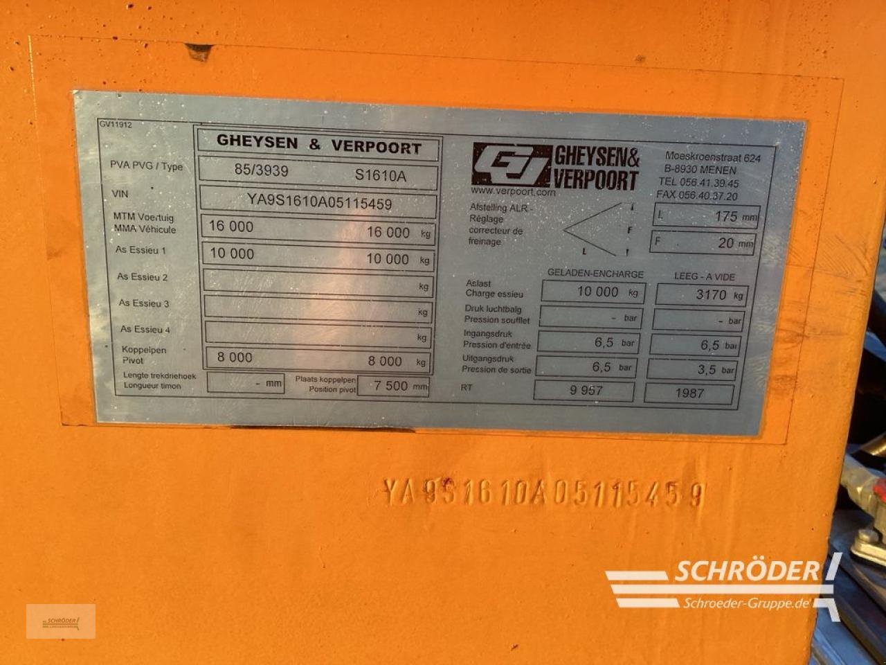 Tieflader van het type Sonstige TIEFLADER 12 T MIT DOLLYACHSE, Gebrauchtmaschine in Norden (Foto 9)