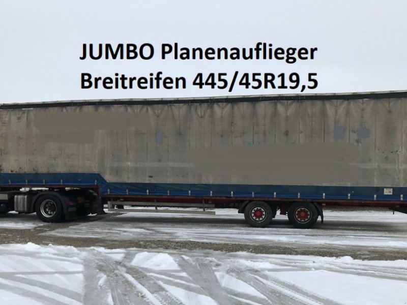 Tieflader des Typs Wecon JUMBO Plane gekröpft Breitreifen 445/45R19,5 ideal STROH/BALLEN, Gebrauchtmaschine in Großkarolinenfeld bei Rosenheim / B15 (Bild 1)