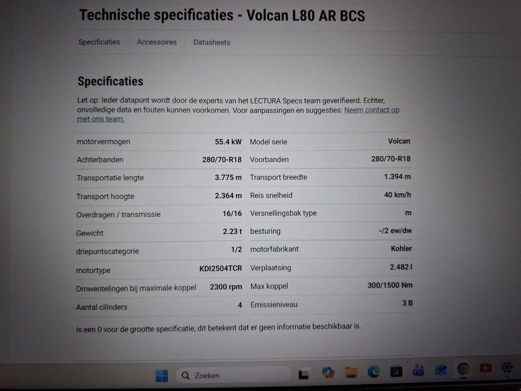 Traktor от тип BCS Volcan L80 REV, Gebrauchtmaschine в Kolham (Снимка 3)